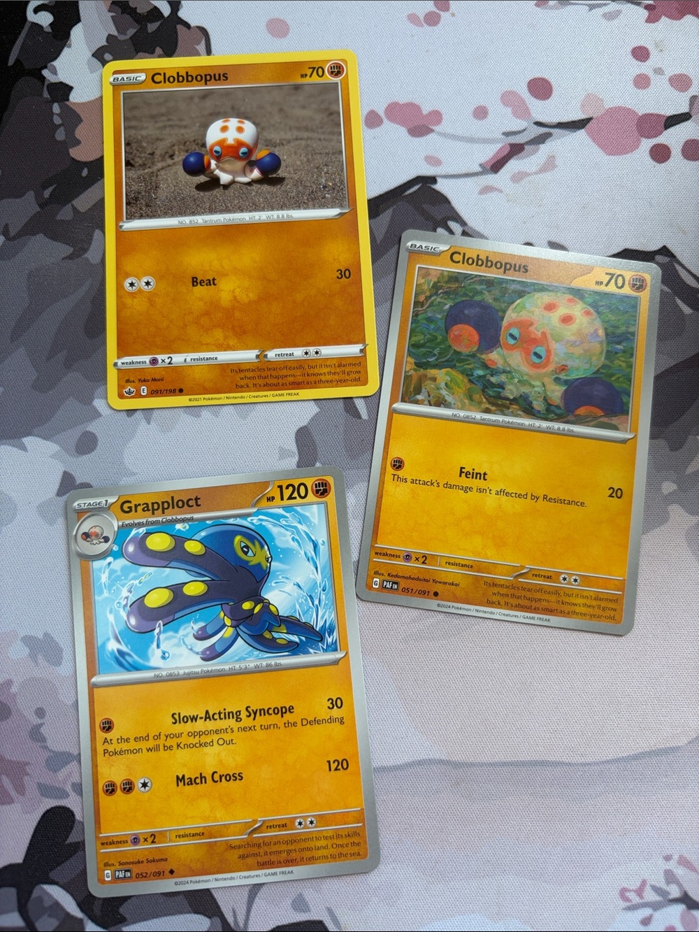Clobbopus & Grapploct Evolution Lot | Chilling Reign + Paldean Fates | ✨5/$25✨